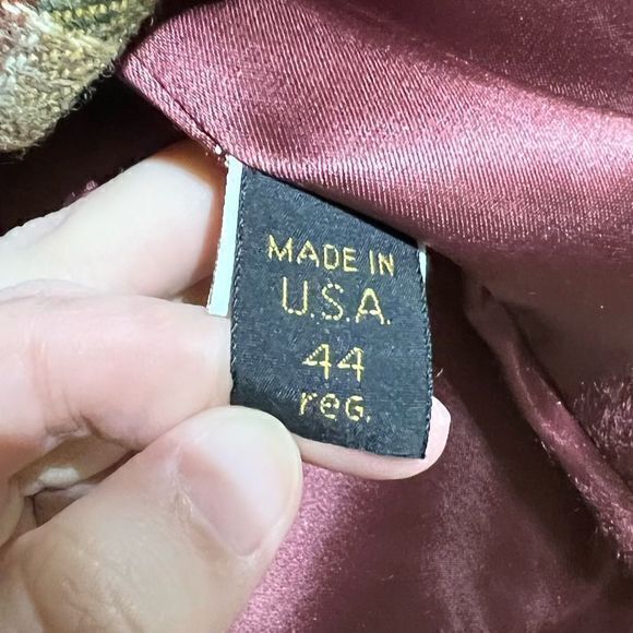 Vintage London Fog Mens Leather Jacket Full Zip Collared Pockets‎ Brown Size 44 - Picture 12 of 12